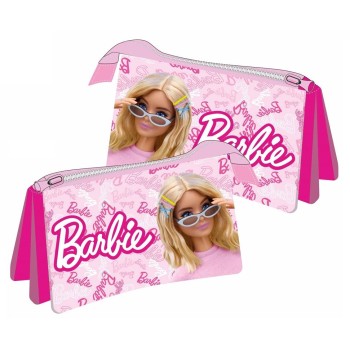 Astuccio bustina piatta 3 scomparti Cm. 23x12 - Barbie