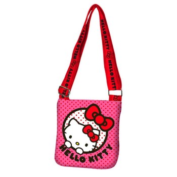 Borsetta tracolla piatta trasversale Hello Kitty