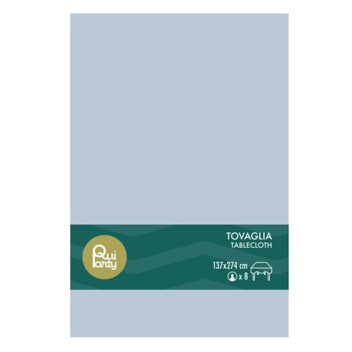 Tovaglia in plastica pvc Cm. 137x274 - Celeste...