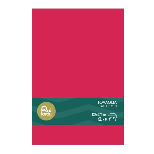 Tovaglia in plastica pvc Cm. 137x274 - Fucsia