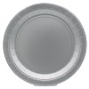 Piatto in carta rotondo 100% compostabile Cm. 18 - Confezione 15 pz - Argento