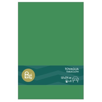 Tovaglia in plastica pvc Cm. 137x274 - Verde scuro