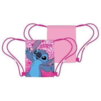 Sacca nylon con laccetti Cm. 40x35 - Stitch girl