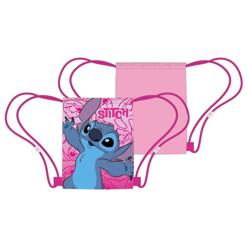Sacca nylon con laccetti Cm. 40x35 - Stitch girl