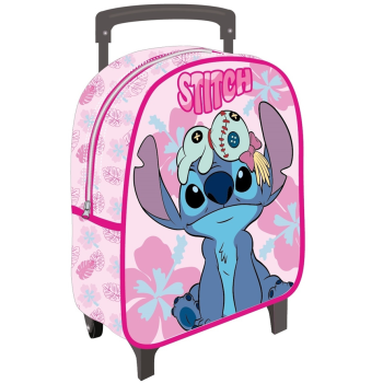 Zainetto asilo con trolley Cm. 31x24x10 - Stitch girl