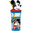 Bicchiere con cannuccia 3D Tritan - Topolino Mickey