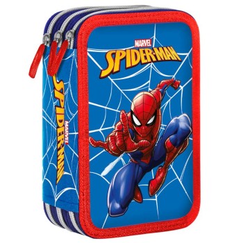 Astuccio completo 3 zip - Giotto Turbocolor - Spiderman