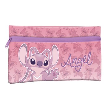 Astuccio bustina piatta con zip Cm. 21x11 - Stitch Girl