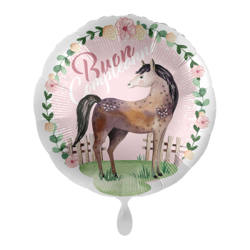 Palloncino mylar 18'' Cm. 45 - Rotondo - Buon Compleanno...