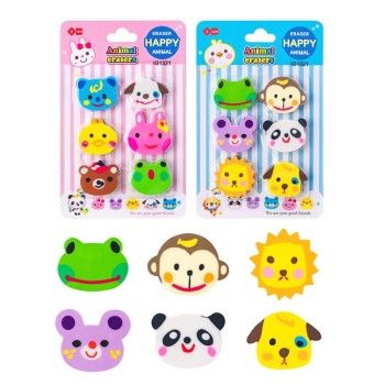 Set 6 gommine sagomate Animali 2