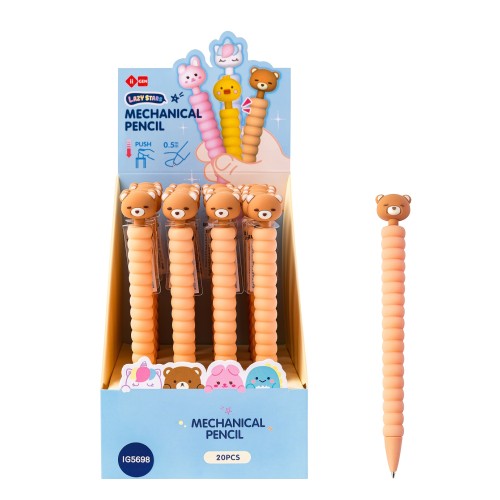 Penna sfera scatto con testa - Orsetto