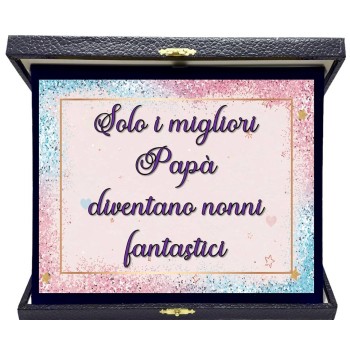 Targa con cofanetto rettangolare Cm. 23x19 - Solo i...