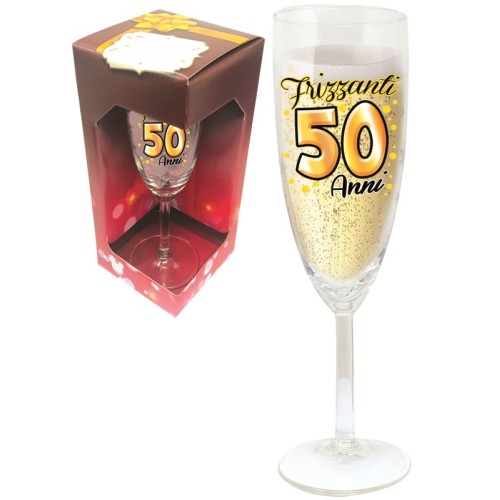 Calice Flute Vetro - 50 Anni