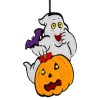 Fantasma con zucca in feltro da appendere Cm. 25