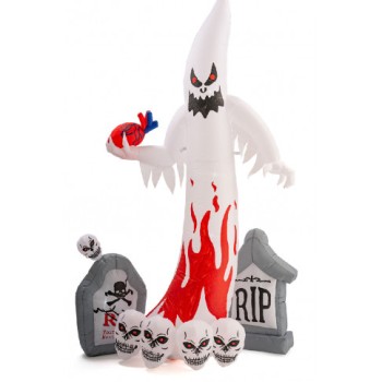 Fantasma gonfiabile con luci con tiranti Cm. 270