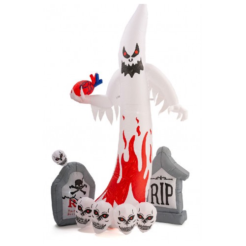 Fantasma gonfiabile con luci con tiranti Cm. 270