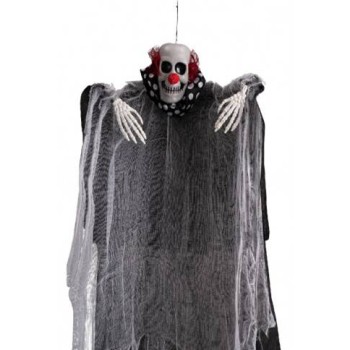 Clown horror con collarino pois d'appendere Cm. 80