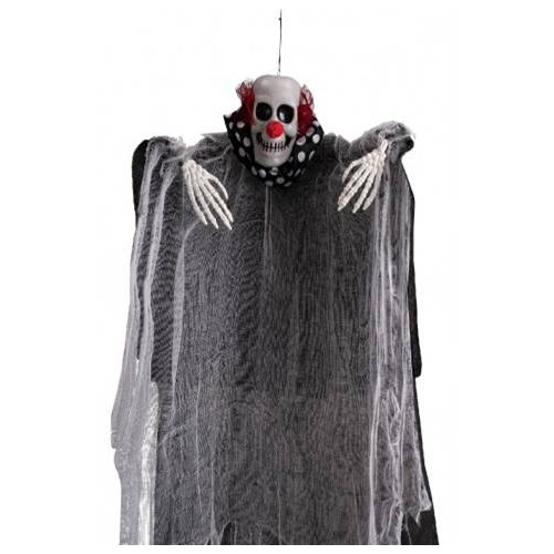 Clown horror con collarino pois d'appendere Cm. 80