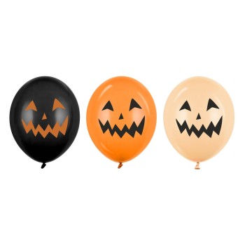 Palloncini in lattice Cm. 30 - Zucca Halloween - Colori...