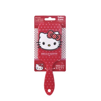 Spazzola per capelli con placca gommata - Hello Kitty