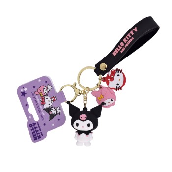 Portachiavi con charms 3D – Kuromi Hello Kitty 2