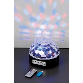 Lampada proiettore sfera effetti luce cm. 18x15 con led e...