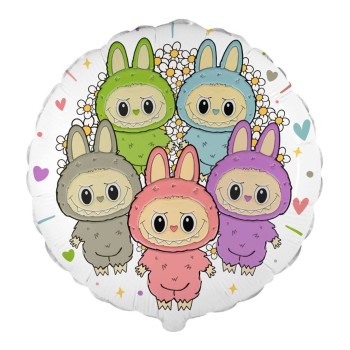 Palloncino mylar 18" Cm. 45 - Angry Bunny