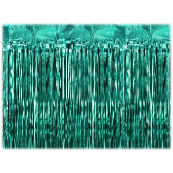 Tenda decorativa metallizzata Cm. 200x100 - Verde bottiglia