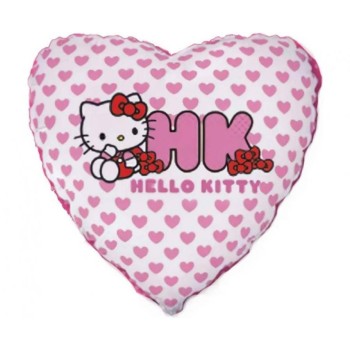 Palloncino mylar 18" Cm. 45 - Hello Kitty cuore bianco