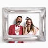 Palloncino mylar cornice portafoto Cm. 87x68 - Argento Silver