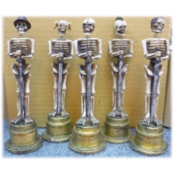 Statuina resina trofeo scheletro 3D