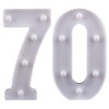 Numeri in pvc con led luminosi Cm. 24x3,5x21 - Numero 70