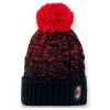 Cappello cuffia in acrilico con pon pon – AC Milan