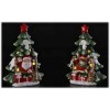 Decorazione albero di natale con led Babbo Natale/Renna Cm. 14x9x20