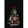Decorazione albero di natale con led Babbo Natale/Renna Cm. 14x9x20