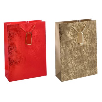 Busta regalo patinata tinta unita con cordoncino - Cm.... 2