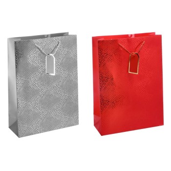 Busta regalo patinata tinta unita con cordoncino - Cm.... 2