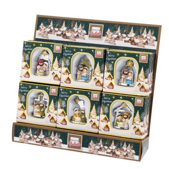 Mini natività in resina in confezione regalo