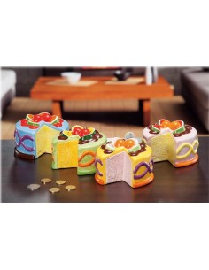 Salvadanaio ceramica Torta Cm. 13x9