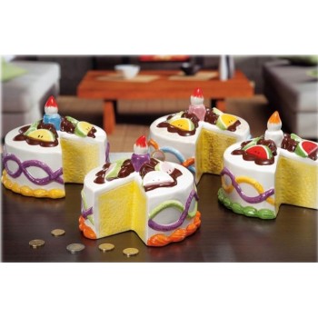 Salvadanaio ceramica Torta Cm. 18x13
