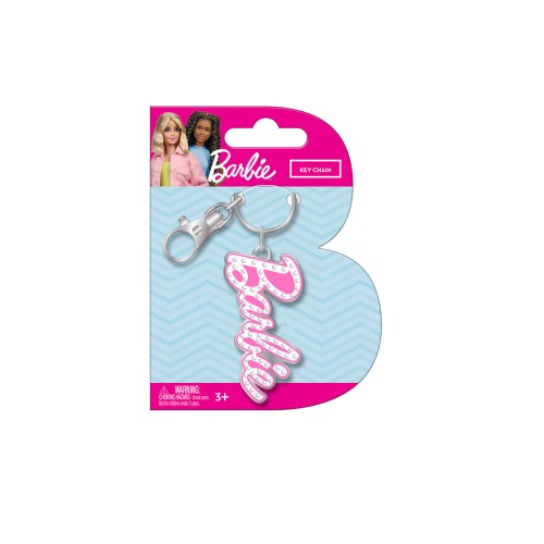 Portachiavi in metallo con strass - Barbie