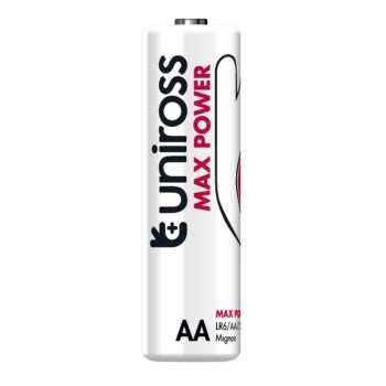 Blister 4 batterie alcaline Stilo AA Uniross Max Power 2