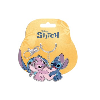 Portachiavi in metallo - Stitch & Angel