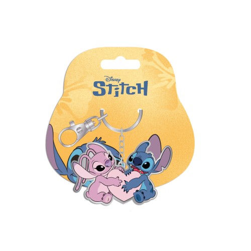 Portachiavi in metallo - Stitch & Angel