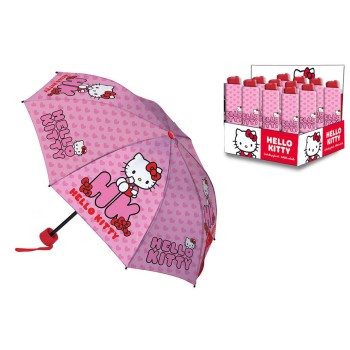 Ombrello richiudibile pieghevole 52/8 - Hello Kitty