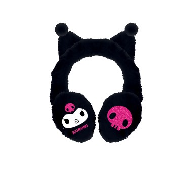 Paraorecchie in peluche 3D con orecchie - Kuromi