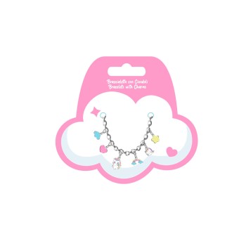 Braccialetto con charms removibili - Unicorno