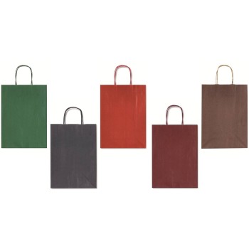 Busta regalo con cordoncino colori Dark assortiti - Cm....