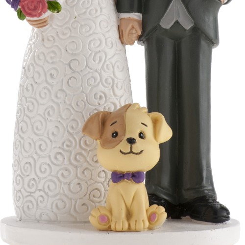 Cake topper resina deluxe Cm. 16 - Coppia sposi...