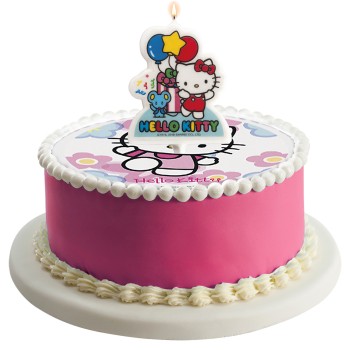 Candelina per torta 2D Cm. 7,5 - Hello Kitty 2